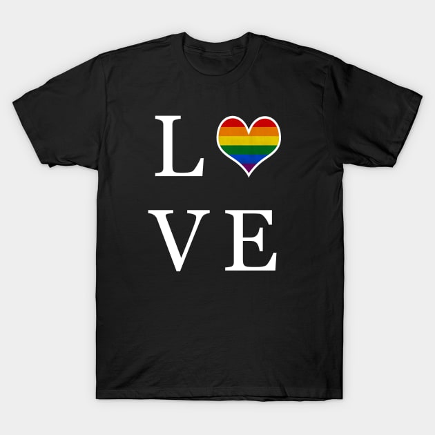 LGBT Gay Pride - LOVE T-Shirt by gayprideandpassion